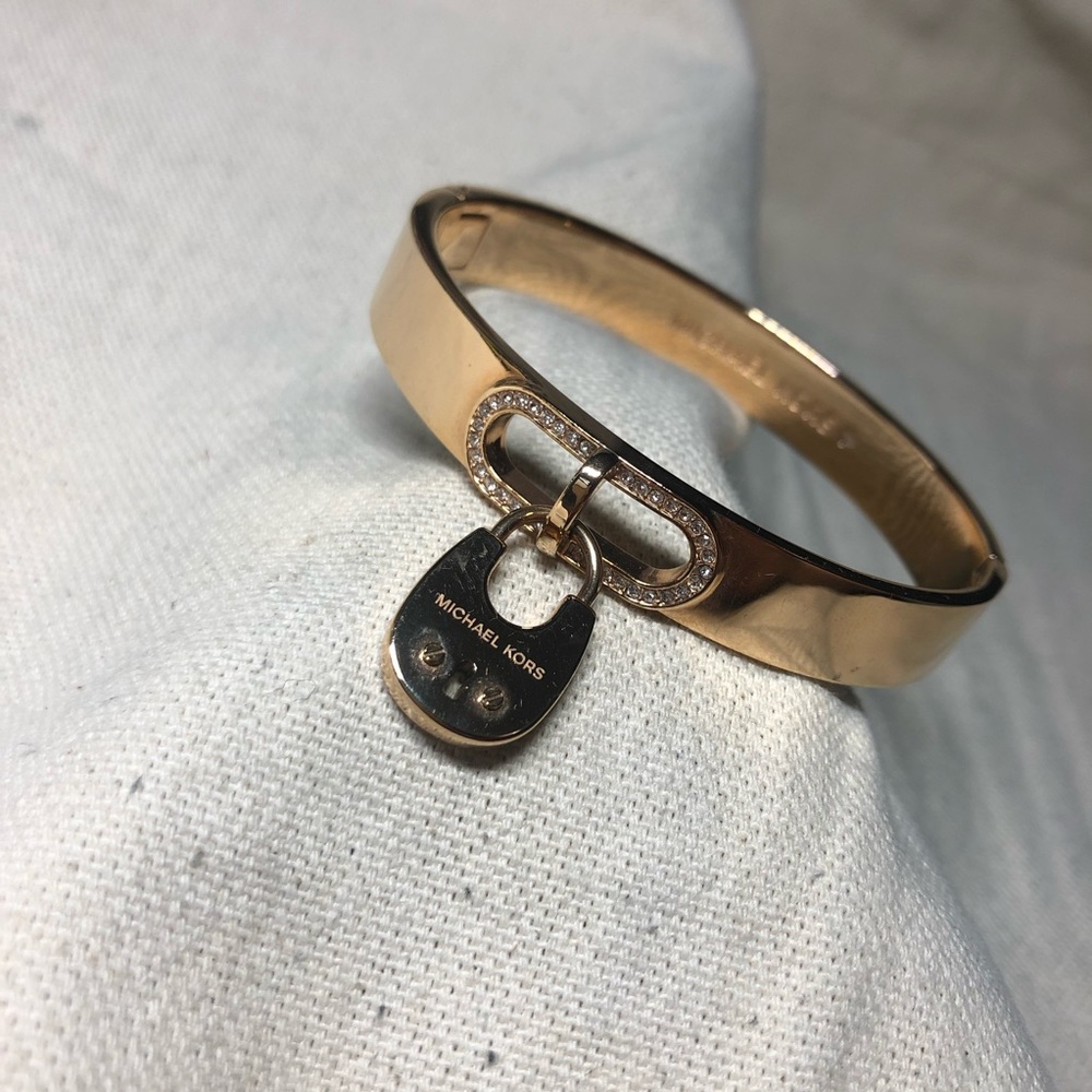 **SOLD on Mercari** Michael Kors Padlock Cuff Bracelet